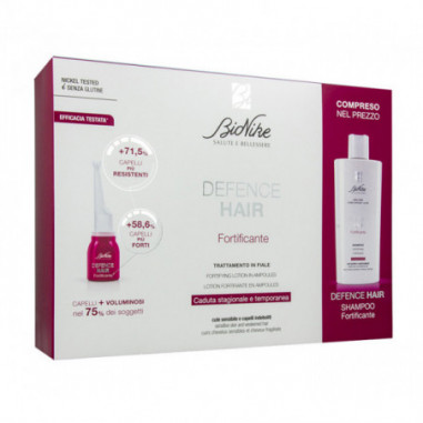 DEFENCE HAIR BIPACK RIDENSIFICANTE 21 FIALE 6 ML + SHAMPOO 200