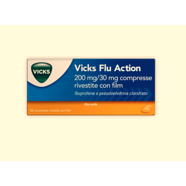 VICKS FLU ACTION*12CPR200+30MG vendita online, farmacia