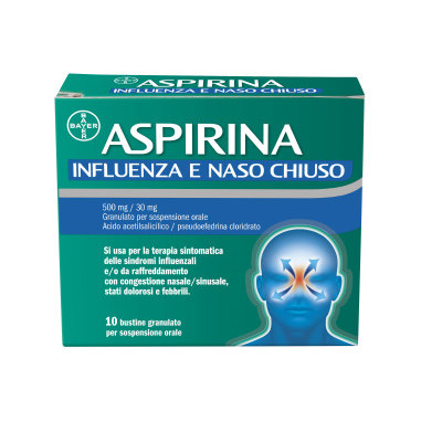 ASPIRINA INFLUENZA E NASO C*10 vendita online, farmacia